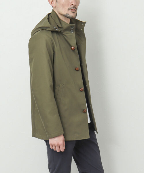 NOLLEY'S goodman(ノーリーズグッドマン)の「nano-Wing/ナノウィング(R) フードブルゾン(ブルゾン・メンズ・オリーブ/ダークネイビー/ベージュ/ブラック・L/S/M)」の7枚目の写真