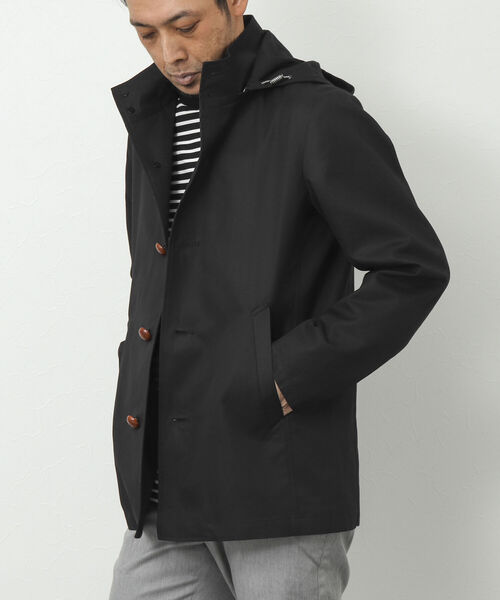 NOLLEY'S goodman(ノーリーズグッドマン)の「nano-Wing/ナノウィング(R) フードブルゾン(ブルゾン・メンズ・オリーブ/ダークネイビー/ベージュ/ブラック・L/S/M)」の8枚目の写真