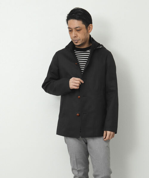 NOLLEY'S goodman(ノーリーズグッドマン)の「nano-Wing/ナノウィング(R) フードブルゾン(ブルゾン・メンズ・オリーブ/ダークネイビー/ベージュ/ブラック・L/S/M)」の17枚目の写真