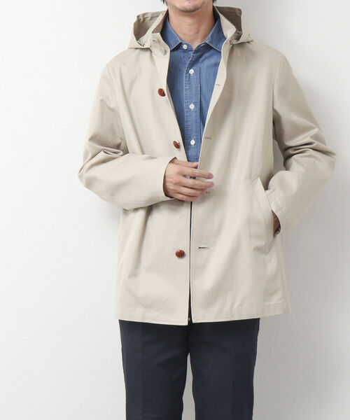 NOLLEY'S goodman(ノーリーズグッドマン)の「nano-Wing/ナノウィング(R) フードブルゾン(ブルゾン・メンズ・オリーブ/ダークネイビー/ベージュ/ブラック・L/S/M)」の12枚目の写真