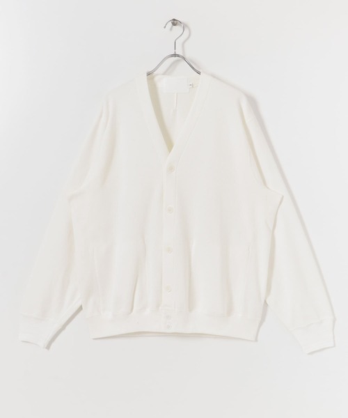 K ITO(ケーイトウ)の「K ITO サーマルジャージーカーディガン(カーディガン/ボレロ・メンズ・ホワイト/ネイビー・2/3)」の2枚目の写真