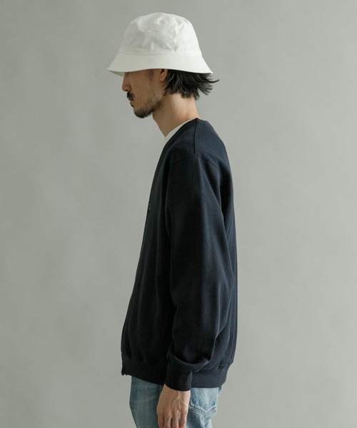 K ITO(ケーイトウ)の「K ITO サーマルジャージーカーディガン(カーディガン/ボレロ・メンズ・ホワイト/ネイビー・2/3)」の9枚目の写真