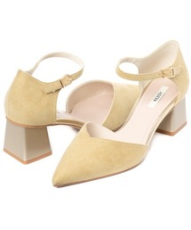 R&E | 【REZOY】ストラップ付きブロックヒールセパレートパンプス(パンプス)