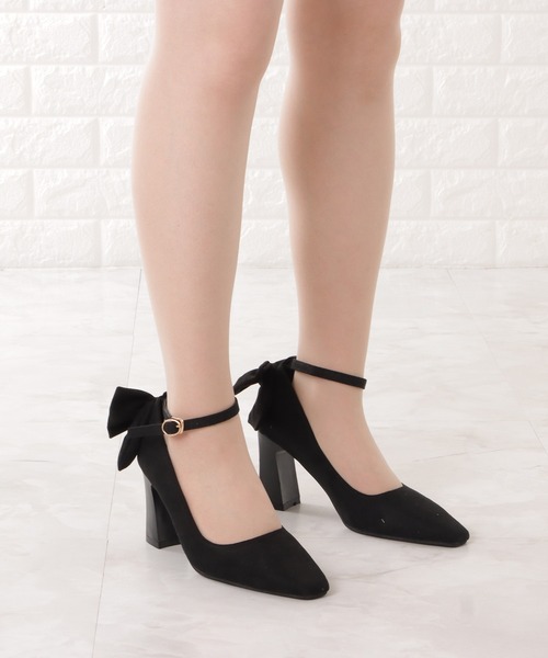 Lace Ladies(レースレディース)の「スエード調スクエアストラップパンプス(パンプス・レディース・ブラック/グレイッシュベージュ・23.5/24/24.5/22.5/23)」の21枚目の写真