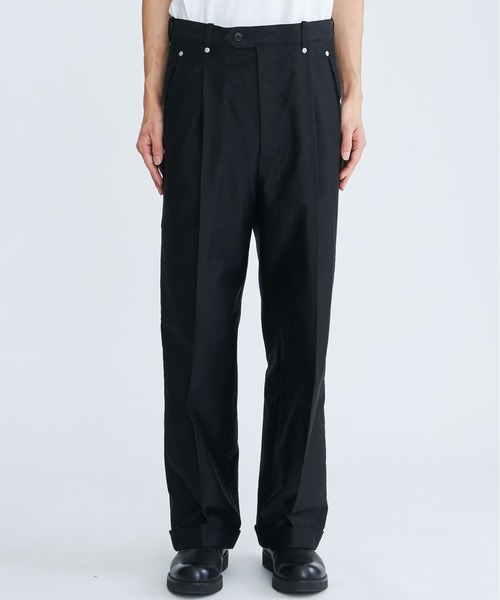 STUDIOUS(ステュディオス)の「【COGNOMEN/コグノーメン】RE-TRADITION PANTS(チノパンツ・メンズ・カーキ/ブラック・MEDIUM/LARGE)」の3枚目の写真