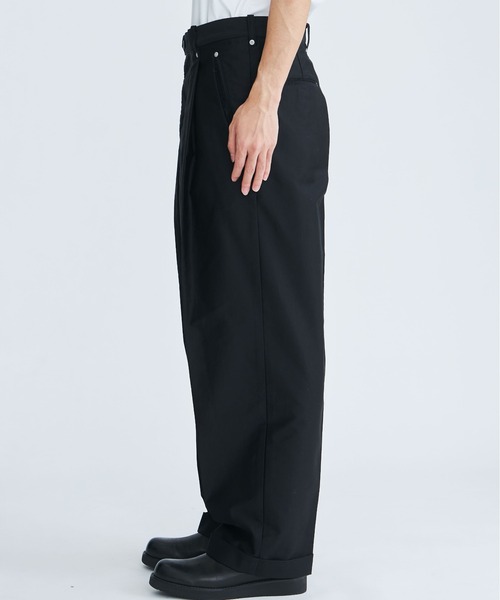 STUDIOUS(ステュディオス)の「【COGNOMEN/コグノーメン】RE-TRADITION PANTS(チノパンツ・メンズ・カーキ/ブラック・MEDIUM/LARGE)」の7枚目の写真