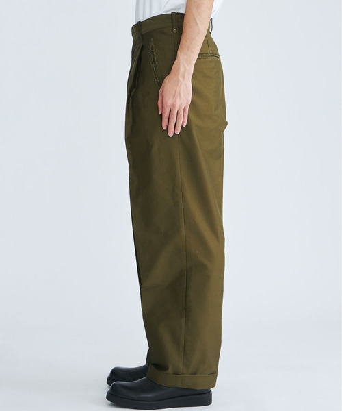 STUDIOUS(ステュディオス)の「【COGNOMEN/コグノーメン】RE-TRADITION PANTS(チノパンツ・メンズ・カーキ/ブラック・MEDIUM/LARGE)」の8枚目の写真