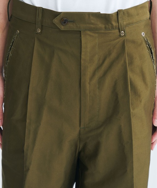 STUDIOUS(ステュディオス)の「【COGNOMEN/コグノーメン】RE-TRADITION PANTS(チノパンツ・メンズ・カーキ/ブラック・MEDIUM/LARGE)」の10枚目の写真