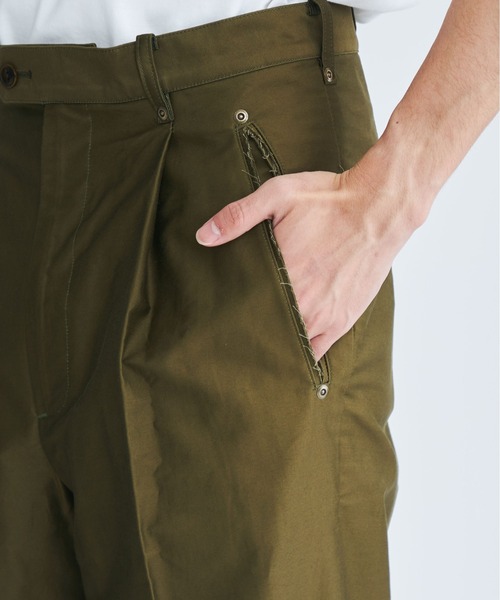 STUDIOUS(ステュディオス)の「【COGNOMEN/コグノーメン】RE-TRADITION PANTS(チノパンツ・メンズ・カーキ/ブラック・MEDIUM/LARGE)」の16枚目の写真