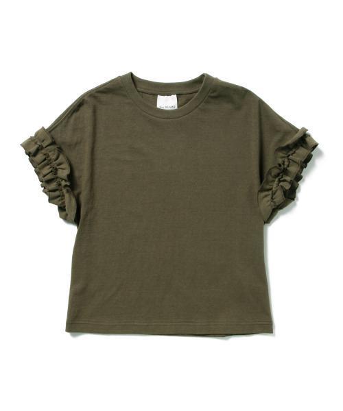 Ray BEAMS(レイビームス)の「Ray BEAMS / ギャザー フリルスリーブ プルオーバー(Tシャツ/カットソー・レディース・オフホワイト/オリーブ/ネイビー・ONE SIZE)」の5枚目の写真