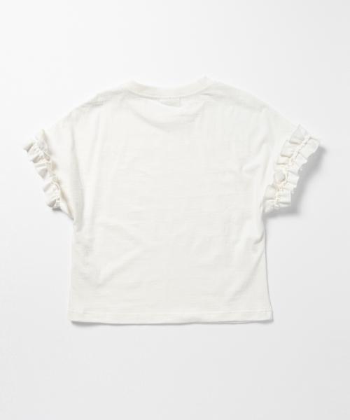 Ray BEAMS(レイビームス)の「Ray BEAMS / ギャザー フリルスリーブ プルオーバー(Tシャツ/カットソー・レディース・オフホワイト/オリーブ/ネイビー・ONE SIZE)」の6枚目の写真