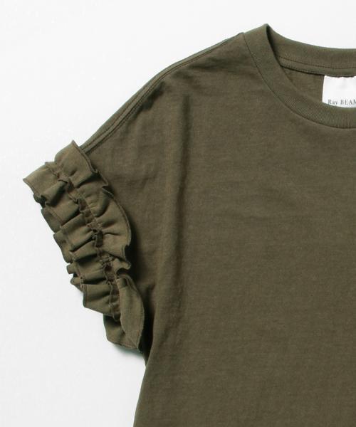 Ray BEAMS(レイビームス)の「Ray BEAMS / ギャザー フリルスリーブ プルオーバー(Tシャツ/カットソー・レディース・オフホワイト/オリーブ/ネイビー・ONE SIZE)」の18枚目の写真
