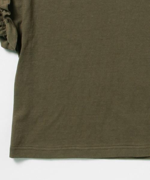 Ray BEAMS(レイビームス)の「Ray BEAMS / ギャザー フリルスリーブ プルオーバー(Tシャツ/カットソー・レディース・オフホワイト/オリーブ/ネイビー・ONE SIZE)」の12枚目の写真