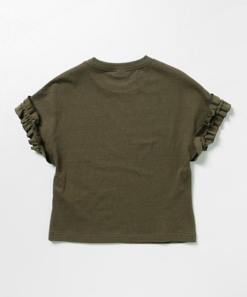 Ray BEAMS(レイビームス)の「Ray BEAMS / ギャザー フリルスリーブ プルオーバー(Tシャツ/カットソー・レディース・オフホワイト/オリーブ/ネイビー・ONE SIZE)」の11枚目の写真
