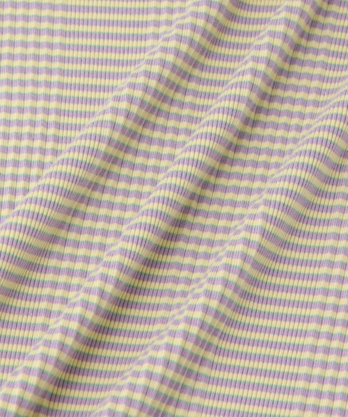 ROPE' PICNIC(ロペピクニック)の「リンクコーデ/マルチボーダーリンガーTシャツ(Tシャツ/カットソー・レディース・ブルー/ラベンダー/ライトグリーン・38)」の11枚目の写真