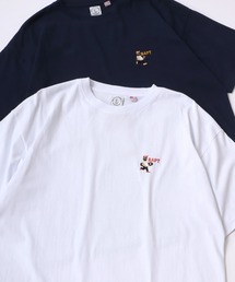 Lazar（ラザル）の「USA Cotton One Point Embroidery T-Shirt/オーバーサイズ USAコットン ワンポイント刺繍 半袖Tシャツ（Tシャツ/カットソー・メンズ）」