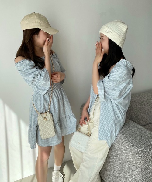 LIMMSE(リムズ)の「【LIMMSE】ワンポイント胸刺繍シャツ(シャツ/ブラウス・メンズ・ピンク/サックスブルー/オフホワイト/ブラック・FREE)」の8枚目の写真