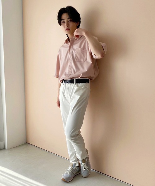 LIMMSE(リムズ)の「【LIMMSE】ワンポイント胸刺繍シャツ(シャツ/ブラウス・メンズ・ピンク/サックスブルー/オフホワイト/ブラック・FREE)」の20枚目の写真