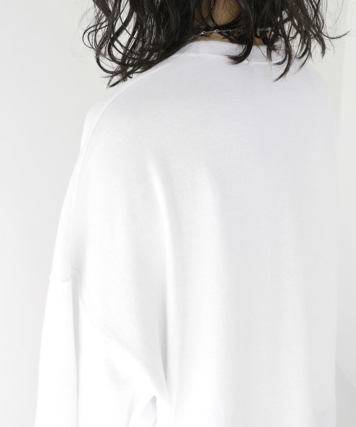 minsobi(ミンソビ)の「半袖デニムレイヤード風トップス(Tシャツ/カットソー・メンズ・ホワイト/ブラック・FREE)」の21枚目の写真