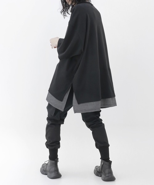 minsobi(ミンソビ)の「半袖デニムレイヤード風トップス(Tシャツ/カットソー・メンズ・ホワイト/ブラック・FREE)」の16枚目の写真
