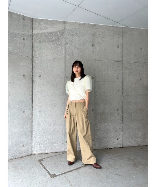 MOUSSY（マウジー）の「TULLE LAYERED TOP / チュールレイヤード