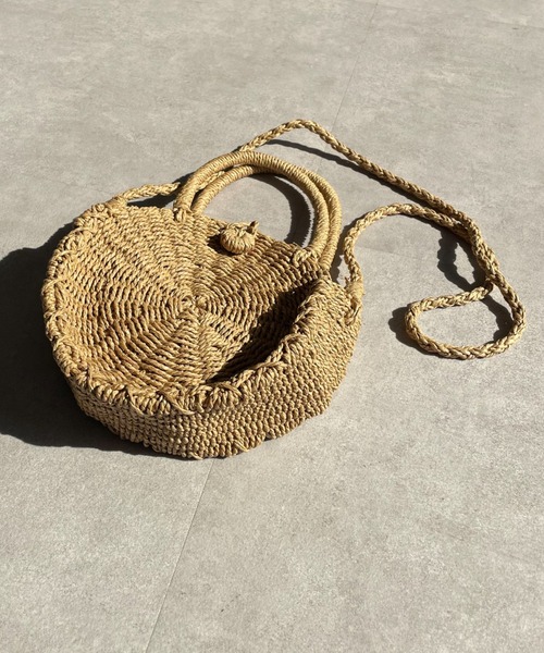 CIAOPANIC（チャオパニック）の「2WAYサークルかごバック（かごバッグ・レディース・ベージュ・FREE）」の15枚目の写真