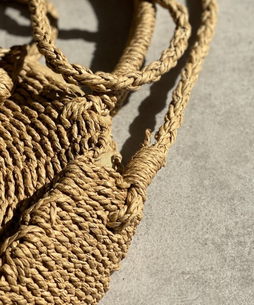 CIAOPANIC（チャオパニック）の「2WAYサークルかごバック（かごバッグ・レディース・ベージュ・FREE）」の9枚目の写真