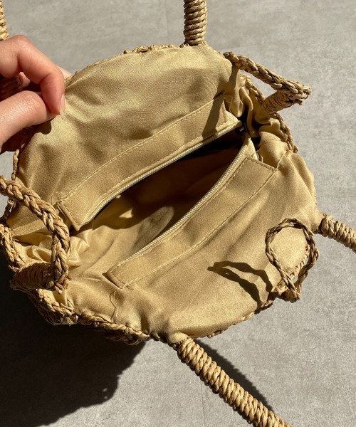 CIAOPANIC（チャオパニック）の「2WAYサークルかごバック（かごバッグ・レディース・ベージュ・FREE）」の11枚目の写真