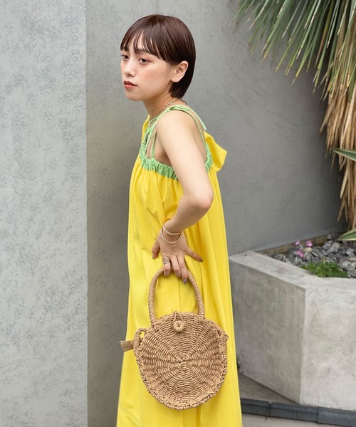 CIAOPANIC（チャオパニック）の「2WAYサークルかごバック（かごバッグ・レディース・ベージュ・FREE）」の19枚目の写真