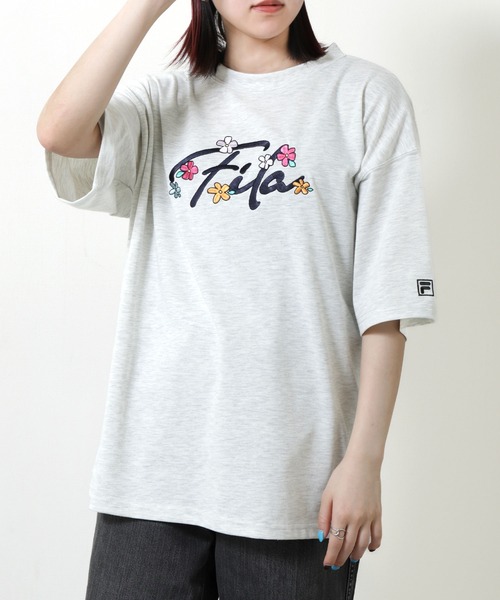 セール】【別注】【FILA】【ユニセックス】花柄 オーバーサイズ