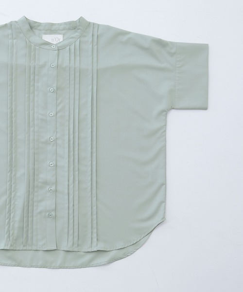n'OrLABEL（ノアールレーベル）の「『ピンタックバンドカラーブラウス』（シャツ/ブラウス・レディース・ベージュ/ミント/オフホワイト/ブラック・FREE）」の9枚目の写真