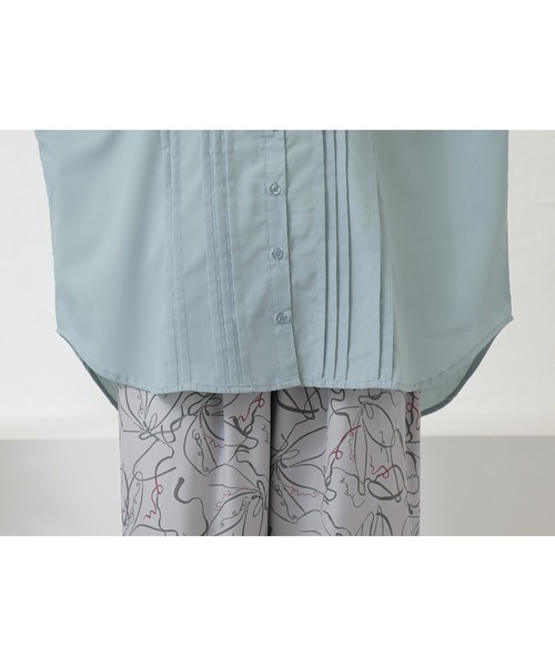 n'OrLABEL（ノアールレーベル）の「『ピンタックバンドカラーブラウス』（シャツ/ブラウス・レディース・ベージュ/ミント/オフホワイト/ブラック・FREE）」の21枚目の写真