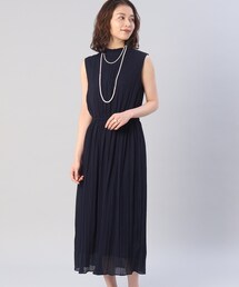 UNTITLED | シアージョーゼットノースリーブワンピース(ワンピース)