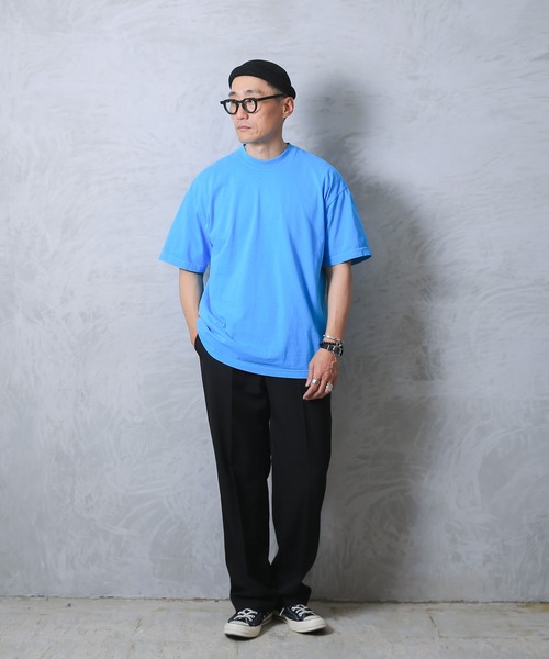 WAIPER.inc(ワイパーインク)の「GARMENT DYE SHORT SLEEVE CREW NECK 6.5oz(Tシャツ/カットソー・メンズ・イエロー/グリーン/パープル/ブルー/オレンジ・M/XL/L/S)」の6枚目の写真