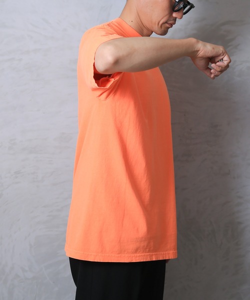 WAIPER.inc(ワイパーインク)の「GARMENT DYE SHORT SLEEVE CREW NECK 6.5oz(Tシャツ/カットソー・メンズ・イエロー/グリーン/パープル/ブルー/オレンジ・M/XL/L/S)」の15枚目の写真