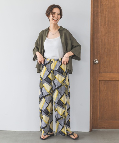 LEPSIM（レプシィム）の「リネンライクドライシャツ　177197（シャツ/ブラウス・レディース・オレンジ系その他/ブラック/ライトベージュ/カーキ・FREE）」の20枚目の写真