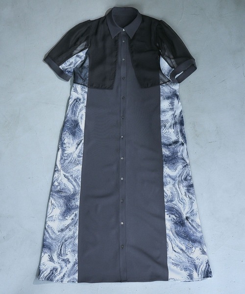 HARE（ハレ）の「シアーガラキリカエワンピース(HARE)（ワンピース