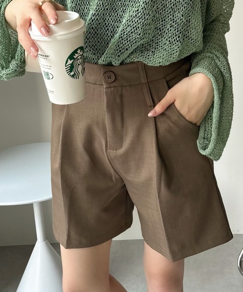 Ada.(エイダ)の「コーデの鉄板アイテム! ベーシック ハーフパンツ(その他パンツ・レディース・ブラック/ブラウン/ベージュ/グレー/アイボリー・S/M)」の10枚目の写真