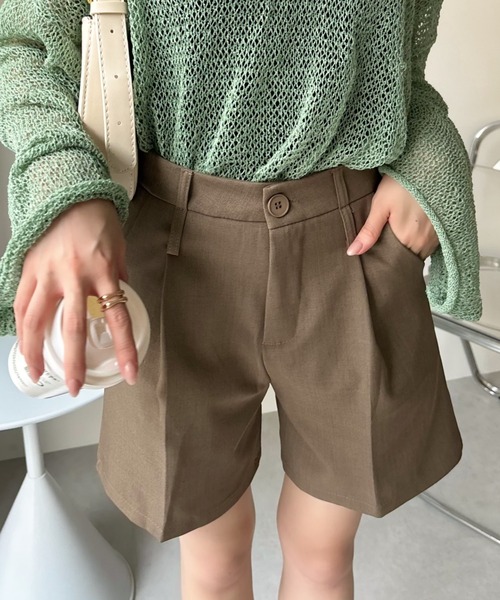 Ada.(エイダ)の「コーデの鉄板アイテム! ベーシック ハーフパンツ(その他パンツ・レディース・ブラック/ブラウン/ベージュ/グレー/アイボリー・S/M)」の12枚目の写真