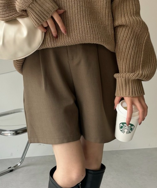 Ada.(エイダ)の「コーデの鉄板アイテム! ベーシック ハーフパンツ(その他パンツ・レディース・ブラック/ブラウン/ベージュ/グレー/アイボリー・S/M)」の22枚目の写真