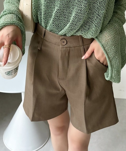 Ada.(エイダ)の「コーデの鉄板アイテム! ベーシック ハーフパンツ(その他パンツ・レディース・ブラック/ブラウン/ベージュ/グレー/アイボリー・S/M)」の15枚目の写真