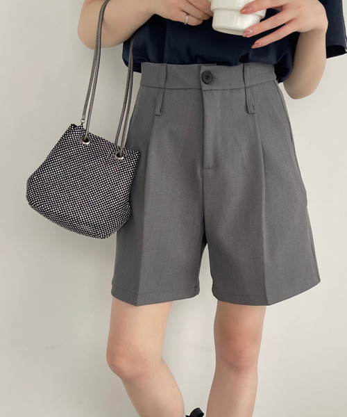 Ada.(エイダ)の「コーデの鉄板アイテム! ベーシック ハーフパンツ(その他パンツ・レディース・ブラック/ブラウン/ベージュ/グレー/アイボリー・S/M)」の14枚目の写真