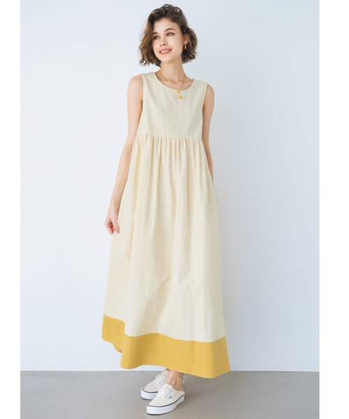 ALEXIA STAM（アリシアスタン）の「Contrast Hem Sleeveless Dress