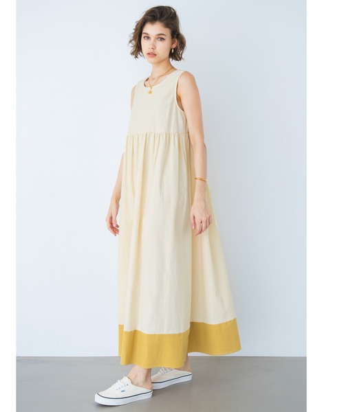 ALEXIA STAM（アリシアスタン）の「Contrast Hem Sleeveless Dress