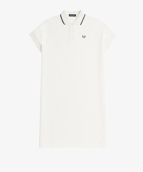 FRED PERRY（フレッドペリー）の「Tipped Pique Dress（ワンピース・レディース・ホワイト/ネイビー・10）」の13枚目の写真