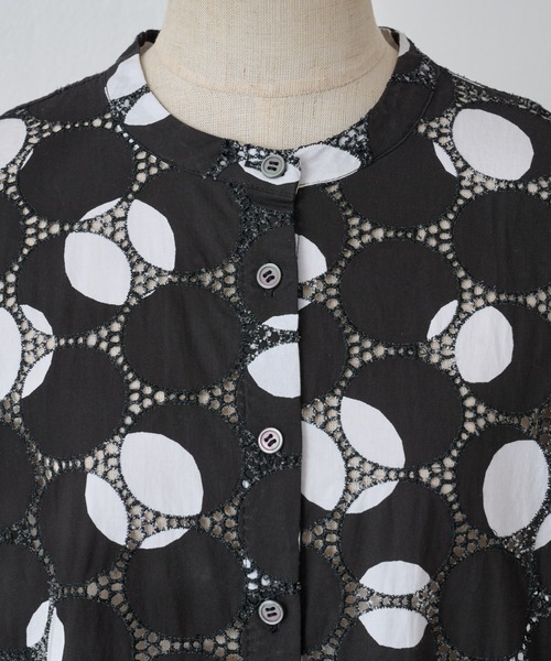 BEARDSLEY(ビアズリー)の「ドットパターンシャツワンピース(シャツワンピース・レディース・ブラック・FREE)」の16枚目の写真