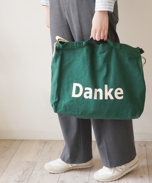 Jouet（ジョエット）の「【 JOUET / ジョエット 】 DANKE帆布ショルダー（ショルダーバッグ・レディース・ホワイト/ミント/マスタード/ピンク/ネイビー/ブラック/グリーン・FREE）」の4枚目の写真