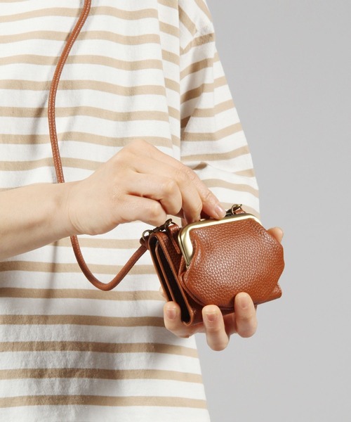 studio CLIP（スタディオクリップ）の「ストラップ付き三つ折りウォレット（財布・レディース・ブラック/ブラウン/アイボリー/サックスブルー/グリーン/モカ/その他2・FREE）」の9枚目の写真