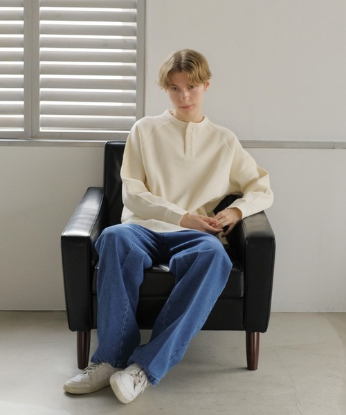 セール】サーマルラグランロン T （ヘンリー) / 長袖 / トップス