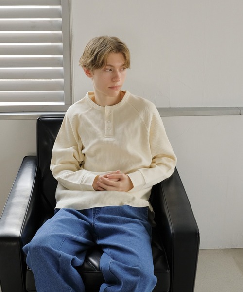 サーマルラグランロン T （ヘンリー) / 長袖 / トップス / シンプル